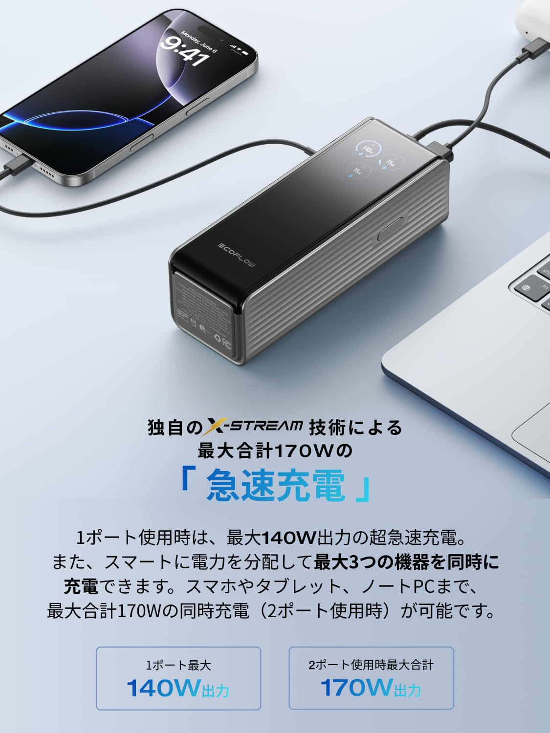 新品 EcoFlow RAPID モバイルバッテリー 25000mAh 170W Amazon | EcoFlow RAPID モバイルバッテリー 25000mAh 170W